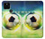 W3844 Glowing Football Soccer Ball Funda Carcasa Case y Caso Del Tirón Funda para Google Pixel 5