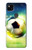 W3844 Glowing Football Soccer Ball Funda Carcasa Case y Caso Del Tirón Funda para Google Pixel 4a