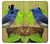 W3839 Bluebird of Happiness Blue Bird Funda Carcasa Case y Caso Del Tirón Funda para LG G7 ThinQ