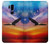 W3841 Bald Eagle Flying Colorful Sky Funda Carcasa Case y Caso Del Tirón Funda para LG G7 ThinQ