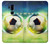 W3844 Glowing Football Soccer Ball Funda Carcasa Case y Caso Del Tirón Funda para LG G7 ThinQ