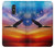 W3841 Bald Eagle Flying Colorful Sky Funda Carcasa Case y Caso Del Tirón Funda para LG Q Stylo 4, LG Q Stylus