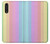 W3849 Colorful Vertical Colors Funda Carcasa Case y Caso Del Tirón Funda para LG Velvet