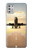 W3837 Airplane Take off Sunrise Funda Carcasa Case y Caso Del Tirón Funda para Motorola Moto G Stylus (2021)