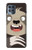 W3855 Sloth Face Cartoon Funda Carcasa Case y Caso Del Tirón Funda para Motorola Moto G100