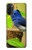 W3839 Bluebird of Happiness Blue Bird Funda Carcasa Case y Caso Del Tirón Funda para Motorola Moto G71 5G