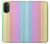 W3849 Colorful Vertical Colors Funda Carcasa Case y Caso Del Tirón Funda para Motorola Moto G71 5G