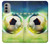 W3844 Glowing Football Soccer Ball Funda Carcasa Case y Caso Del Tirón Funda para Motorola Moto G51 5G