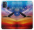 W3841 Bald Eagle Flying Colorful Sky Funda Carcasa Case y Caso Del Tirón Funda para Motorola Moto G50