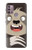 W3855 Sloth Face Cartoon Funda Carcasa Case y Caso Del Tirón Funda para Motorola Moto G30, G20, G10