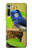 W3839 Bluebird of Happiness Blue Bird Funda Carcasa Case y Caso Del Tirón Funda para Motorola Moto G8
