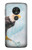W3843 Bald Eagle On Ice Funda Carcasa Case y Caso Del Tirón Funda para Motorola Moto G7 Play