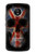 W3848 United Kingdom Flag Skull Funda Carcasa Case y Caso Del Tirón Funda para Motorola Moto G5