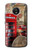 W3856 Vintage London British Funda Carcasa Case y Caso Del Tirón Funda para Motorola Moto G5