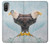 W3843 Bald Eagle On Ice Funda Carcasa Case y Caso Del Tirón Funda para Motorola Moto E20,E30,E40