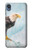 W3843 Bald Eagle On Ice Funda Carcasa Case y Caso Del Tirón Funda para Motorola Moto E6, Moto E (6th Gen)