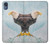 W3843 Bald Eagle On Ice Funda Carcasa Case y Caso Del Tirón Funda para Motorola Moto E6, Moto E (6th Gen)