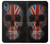 W3848 United Kingdom Flag Skull Funda Carcasa Case y Caso Del Tirón Funda para Motorola Moto E6, Moto E (6th Gen)