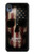 W3850 American Flag Skull Funda Carcasa Case y Caso Del Tirón Funda para Motorola Moto E6, Moto E (6th Gen)