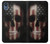 W3850 American Flag Skull Funda Carcasa Case y Caso Del Tirón Funda para Motorola Moto E6, Moto E (6th Gen)