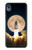 W3859 Bitcoin to the Moon Funda Carcasa Case y Caso Del Tirón Funda para Motorola Moto E6, Moto E (6th Gen)