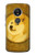 W3826 Dogecoin Shiba Funda Carcasa Case y Caso Del Tirón Funda para Motorola Moto E5 Plus