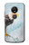 W3843 Bald Eagle On Ice Funda Carcasa Case y Caso Del Tirón Funda para Motorola Moto G6 Play, Moto G6 Forge, Moto E5