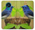 W3839 Bluebird of Happiness Blue Bird Funda Carcasa Case y Caso Del Tirón Funda para Nokia 3.4