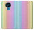 W3849 Colorful Vertical Colors Funda Carcasa Case y Caso Del Tirón Funda para Nokia 3.4