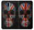 W3848 United Kingdom Flag Skull Funda Carcasa Case y Caso Del Tirón Funda para Nokia 2.4