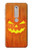 W3828 Pumpkin Halloween Funda Carcasa Case y Caso Del Tirón Funda para Nokia 6.1, Nokia 6 2018