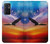 W3841 Bald Eagle Flying Colorful Sky Funda Carcasa Case y Caso Del Tirón Funda para OnePlus 9RT 5G
