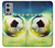 W3844 Glowing Football Soccer Ball Funda Carcasa Case y Caso Del Tirón Funda para OnePlus 9 Pro