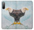 W3843 Bald Eagle On Ice Funda Carcasa Case y Caso Del Tirón Funda para Sony Xperia 10 II
