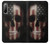 W3850 American Flag Skull Funda Carcasa Case y Caso Del Tirón Funda para Sony Xperia 10 II