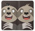 W3855 Sloth Face Cartoon Funda Carcasa Case y Caso Del Tirón Funda para Sony Xperia XA2