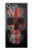 W3848 United Kingdom Flag Skull Funda Carcasa Case y Caso Del Tirón Funda para Sony Xperia XZ Premium