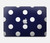 W3533 Blue Polka Dot Funda Carcasa Case para MacBook Pro 14 M1,M2,M3 (2021,2023) - A2442, A2779, A2992, A2918
