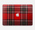 W2374 Tartan Red Pattern Funda Carcasa Case para MacBook Pro 16 M1,M2 (2021,2023) - A2485, A2780
