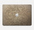 W3466 Gold Rose Pattern Funda Carcasa Case para MacBook Pro 16 M1,M2 (2021,2023) - A2485, A2780