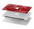 W3817 Red Floral Cherry blossom Pattern Funda Carcasa Case para MacBook Pro 16 M1,M2 (2021,2023) - A2485, A2780