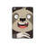 W3855 Sloth Face Cartoon Funda Carcasa Case para iPad mini 4, iPad mini 5, iPad mini 5 (2019)