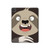 W3855 Sloth Face Cartoon Funda Carcasa Case para iPad Pro 11 (2021,2020,2018, 3rd, 2nd, 1st)