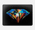 W3842 Abstract Colorful Diamond Funda Carcasa Case para MacBook Pro 15″ - A1707, A1990