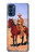 W0772 Cowboy Western Funda Carcasa Case y Caso Del Tirón Funda para Motorola Moto G41