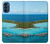 W0844 Bora Bora Island Funda Carcasa Case y Caso Del Tirón Funda para Motorola Moto G41