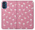 W2858 Pink Flamingo Pattern Funda Carcasa Case y Caso Del Tirón Funda para Motorola Moto G41