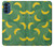 W3286 Banana Fruit Pattern Funda Carcasa Case y Caso Del Tirón Funda para Motorola Moto G41