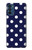 W3533 Blue Polka Dot Funda Carcasa Case y Caso Del Tirón Funda para Motorola Moto G41