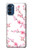 W3707 Pink Cherry Blossom Spring Flower Funda Carcasa Case y Caso Del Tirón Funda para Motorola Moto G41